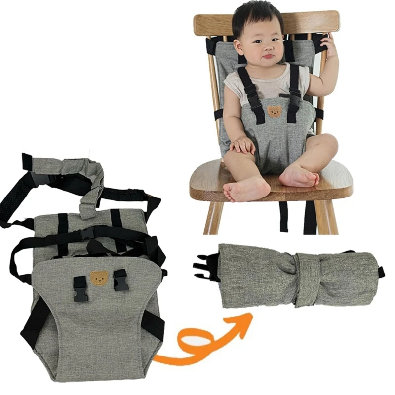High Chair Straps Embroidery Baby Harness Belt Foldable Baby Security Belt Chair Backrest