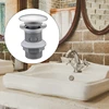 Bathroom Push Button Sink Plug Drainer Siphon Waste Stopper Bounce Type Drain Waste Stopper Easy to Installation 4