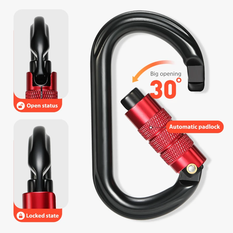 25KN O-Shape Climbing Carabiner 6