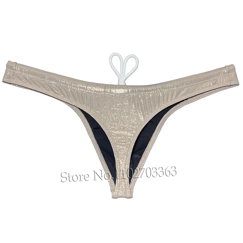 Men Beachwear Swimwear Glossy Swim-Trunks Surf Board Shorts Swim-Thong Bikini Swimsuit Quick Dry Adjustable Drawstring