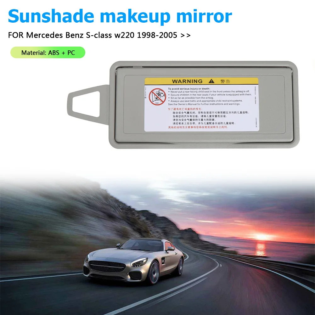 Sunshade Vanity Mirror Cover Car Sun Visor 2208100110 Sunshade Panel Housing 2208100210 for Mercedes Benz S Class W220 1998-2005