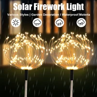 Outdoor Waterproof Solar Garden Light Solar Firework Light LED Fairy Lights  420/300/200/60 LED For Yard Walkway Garden Lawn 1