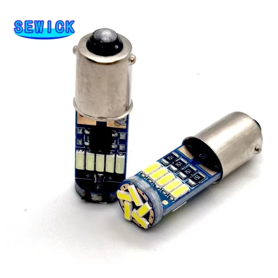 �ڵ��� �ǳ� �� ����Ʈ ���� ��¦ Ʈ��ũ Ŭ����� ����, T4W T2W T3W Ba9s LED ����, ȭ��Ʈ 4014 15-SMD T11 H6W, 12V, 100 ��