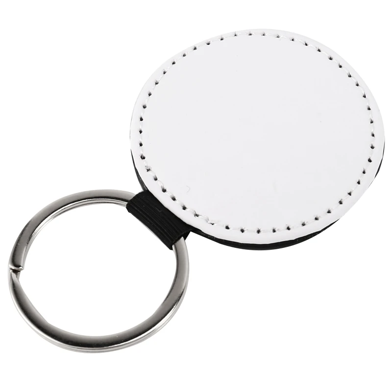 10Pcs Leather Keychains Blank MDF Keychains Sublimation Heat Transfer Keychains Kit