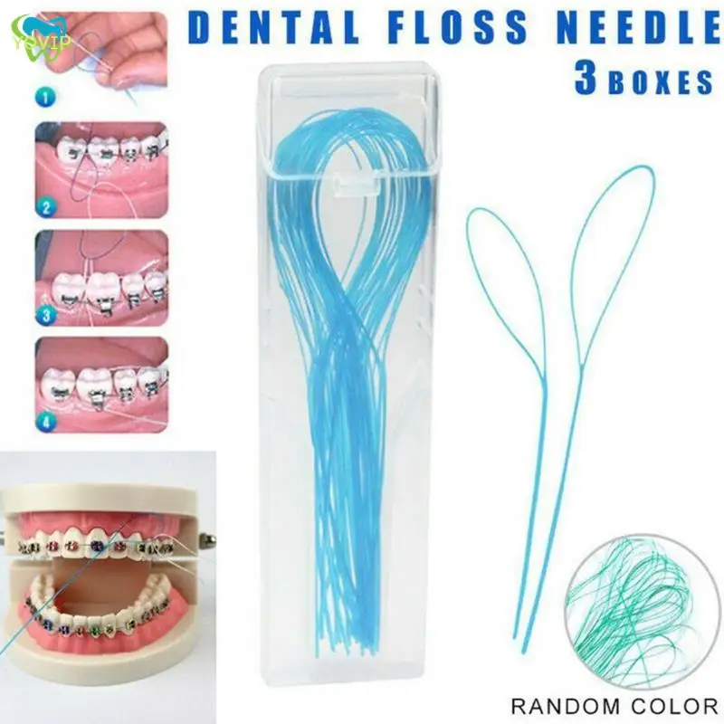 Dental Floss Threaders 105Pcs/3Box