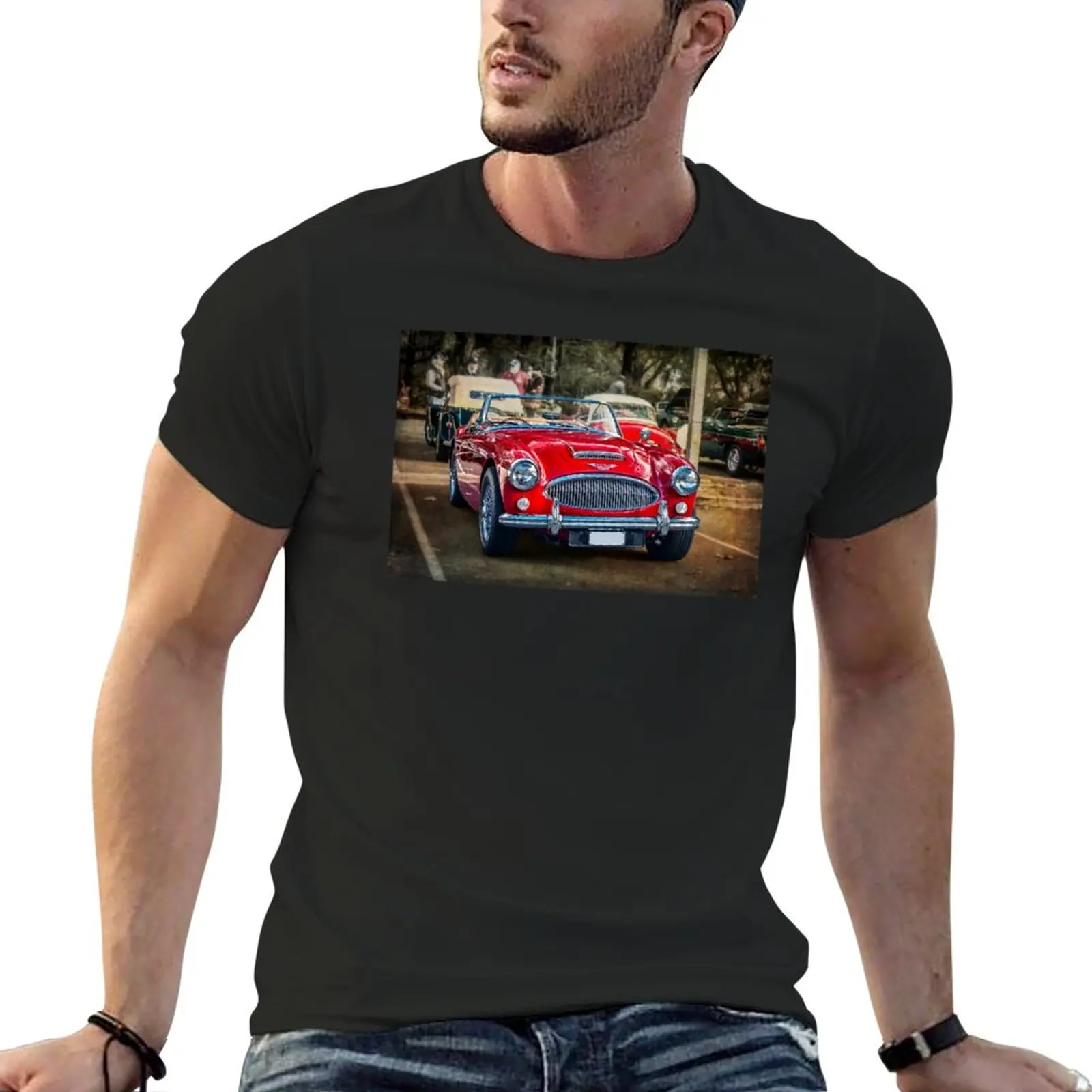 Red Austin Healey 3000 Mkiii T-Shirt Vestiti Carini Magliette Sublime Per Uomo Cotone