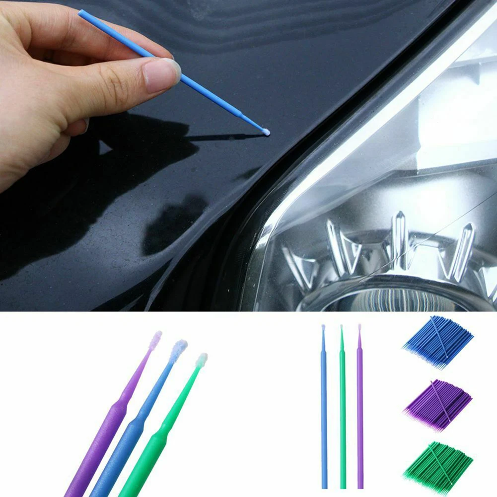 100pc Auto Paint Brushes Paint Touch-up Disposable Dentistry Pen Car Applicator For Automotive Touch Up Accessory