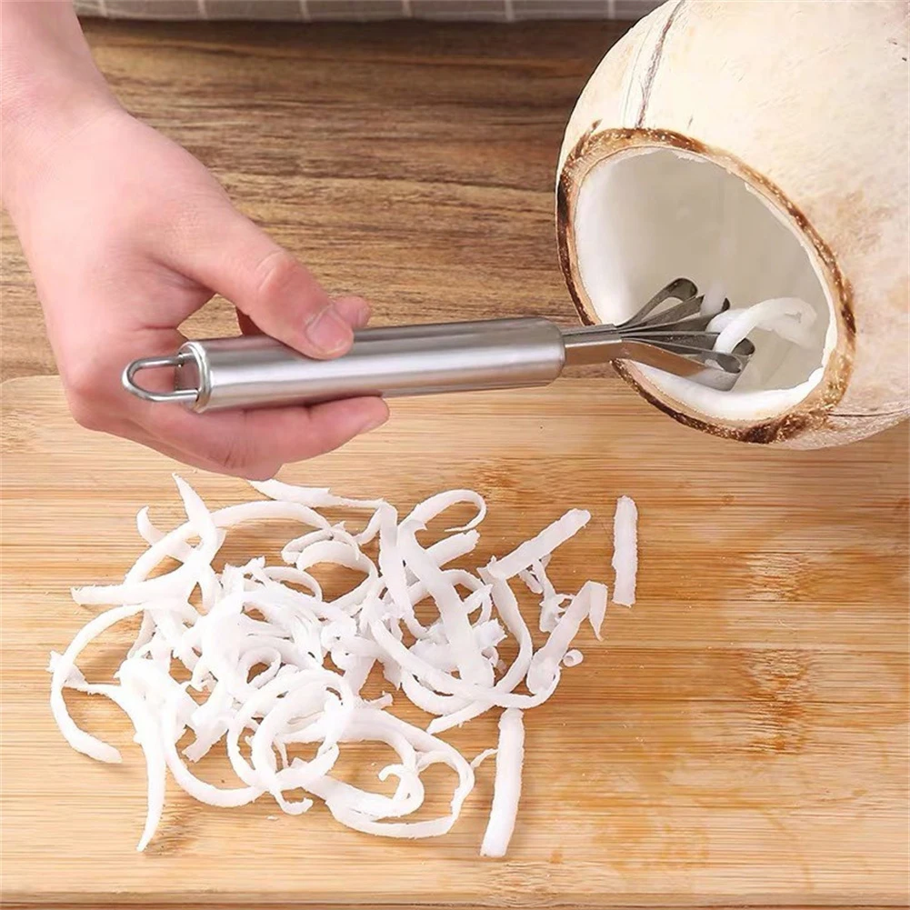 Easy to Use Coconut Opener Premium Quality Tool Set Remove Coconut Flesh without Hassle for Water Enthusiasts