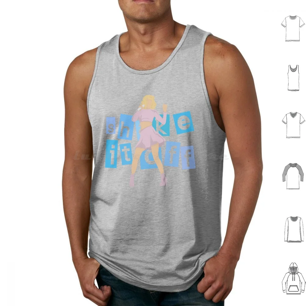 thumbnail image 1 of Camiseta sin mangas Shake It Off Estampado Algodón Reputation Letras 1989 Swift Taylor Ts7 Speak Now Lover Fearless Me Reputation Red, 1 of 5