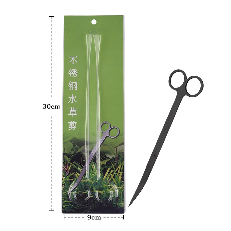 Aquatic Plant Trimming Tools Tweezers Scissor Spatula Stainless Steel Cleaning Accessories for Aquarium Maintenance