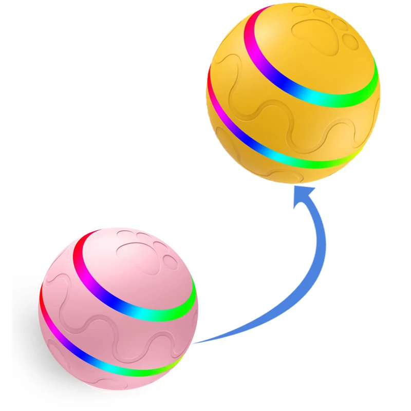 

Умный Регулируемый USB шар для собак и кошек, игрушки для домашних животных, интерактивный прыгающий шар, Электрический автоматический вращающийся Вращающийся вращающийся шар