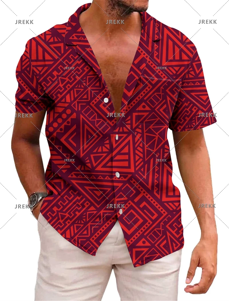 thumbnail image 1 of Camisas hawaianas para hombre, camisa de manga corta con solapa, ropa de estilo mexicano, camisa informal holgada con botones, ropa para hombre, blusas Harajuku, 1 of 5