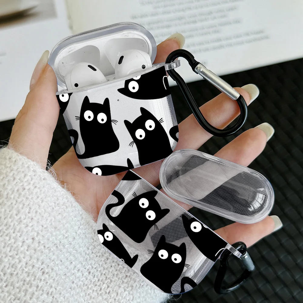 Black Cat TPU Case for AirPods Pro and AirPods Gen