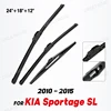 Wiper Front & Rear Wiper Blades Set Kit For KIA Sportage SL 2010 - 2015 Windshield Windscreen Window Brushes 24"+18"+12" 1