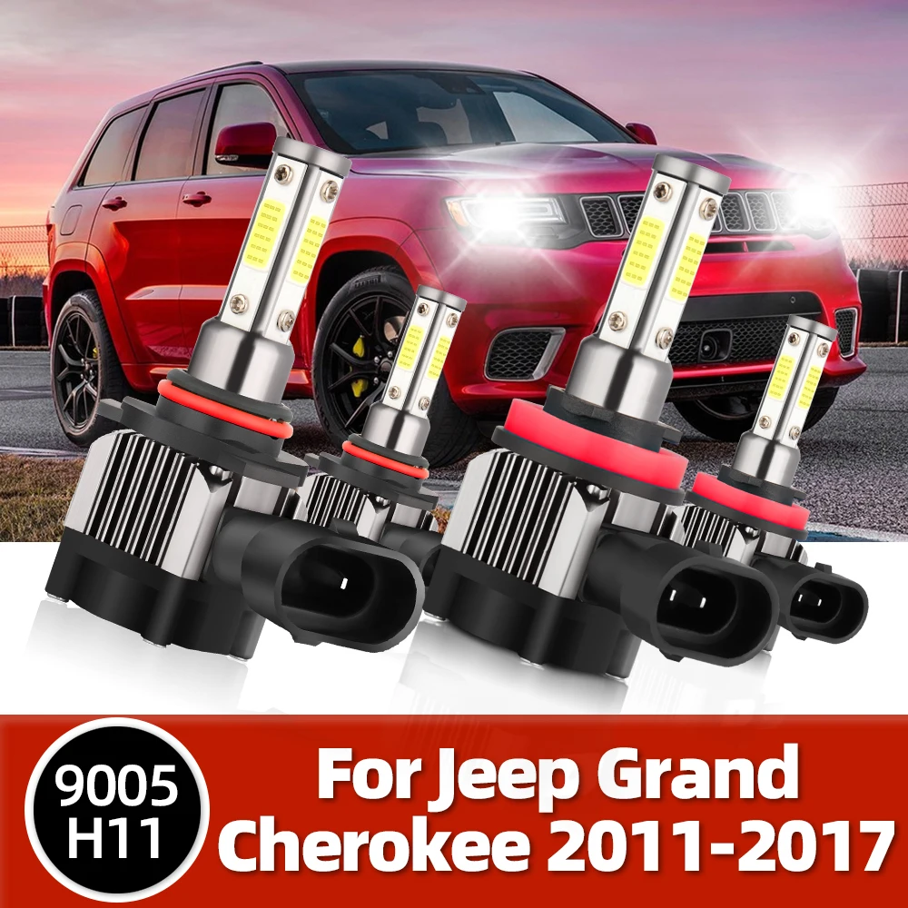 

LSlight Car Headlight 4Side LED Bulbs 10000LM Lamps 6000K Auto Luces For Jeep Grand Cherokee 2011 2012 2013 2014 2015 2016 2017