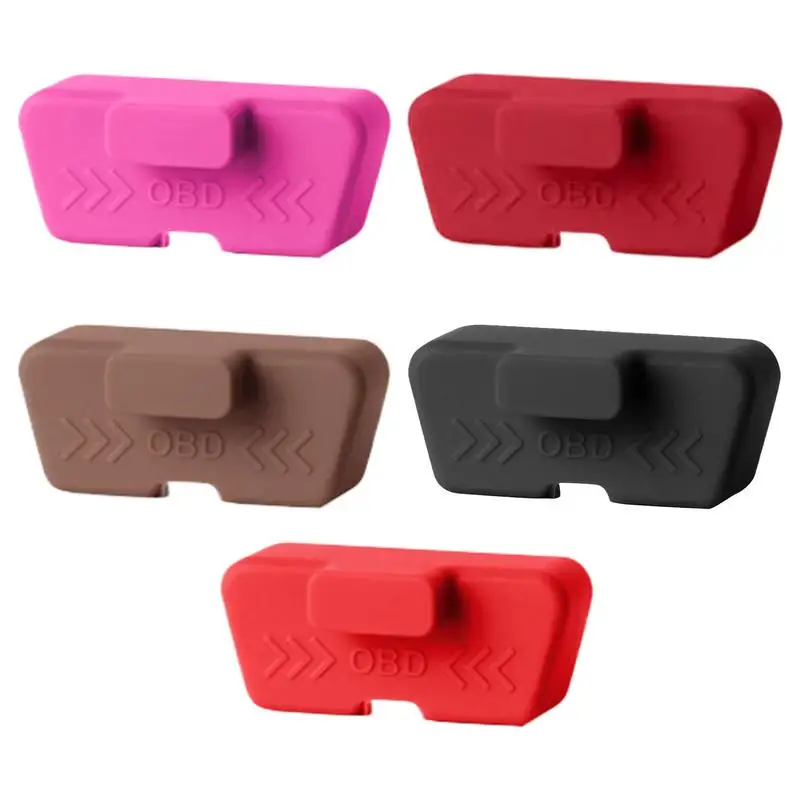 waterproof car OBD Port Cover silicone rust-proof OBD Port Lock Protective Sleeve Dust OBD Clogging Caps for Car Accessories