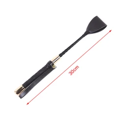 Durable PU Leather Equestrian Training Whip - Lightweight, Non - Slip Handle Riding Crop (30cm)