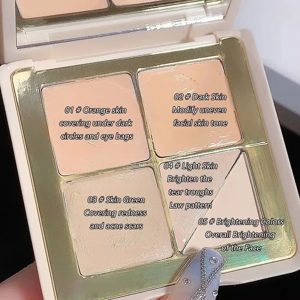 5 Colors Concealer Palette Color Correcting Concealer Palett Face Contouring Brighten Covers Acne Dark Circles Blemishe Cosmetic