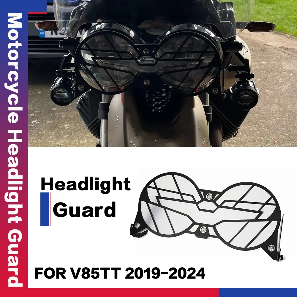 

For Moto Guzzi V85 TT V85TT V 85TT V 85 TT 2019-2023 2024 Motorcycle Accessories Flipable Headlight Protector Grille Guard Cover