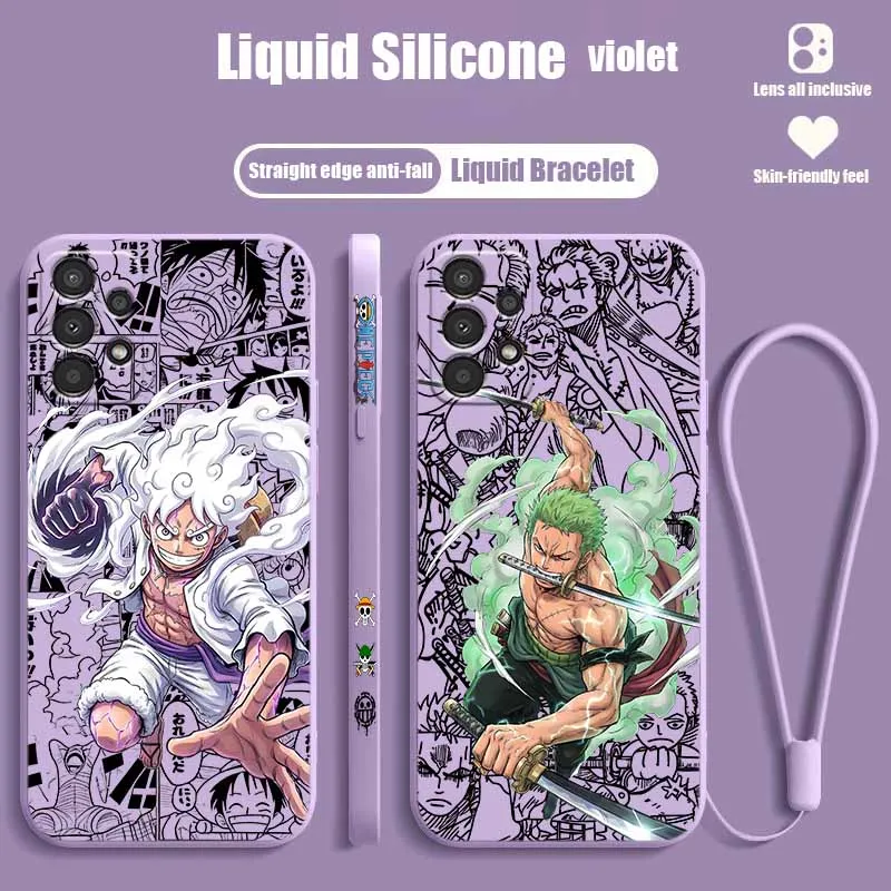 Enhanced Silicone Phone Case with Liquid Left Rope - O-One Piecer Series