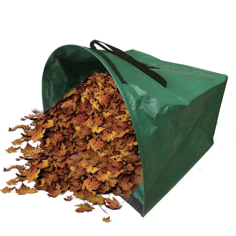 

150L Yard Waste Bags Leaf Bag With Handle Large Capacity Space Saving Lawn Yard Trash Garden Bags Durable Garden Supplies