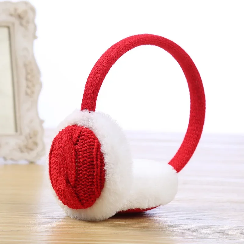 النساء الشتاء أزياء أفخم محبوك الفراء غطاء للأذنين عقال الأذن دفئا هدية