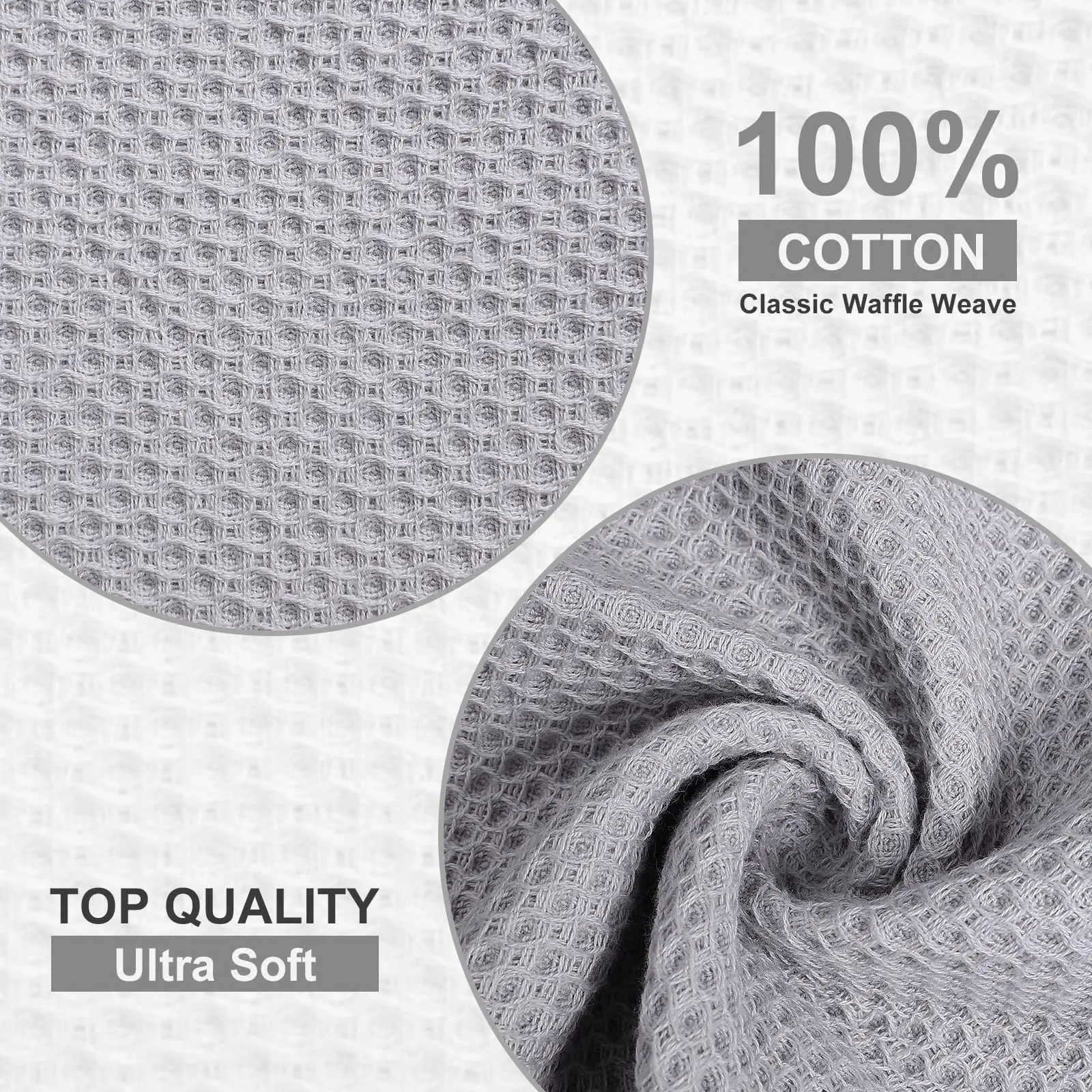 Homaxy 100% Cotton Waffle Weave Kitchen Dish Towels, Ultra Soft
