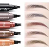 Microblading Eyebrow Pen Waterproof Fork Tip Eyebrow Tattoo Pencil Long Lasting Professional Fine Sketch Liquid Eye Brow Pencil 2