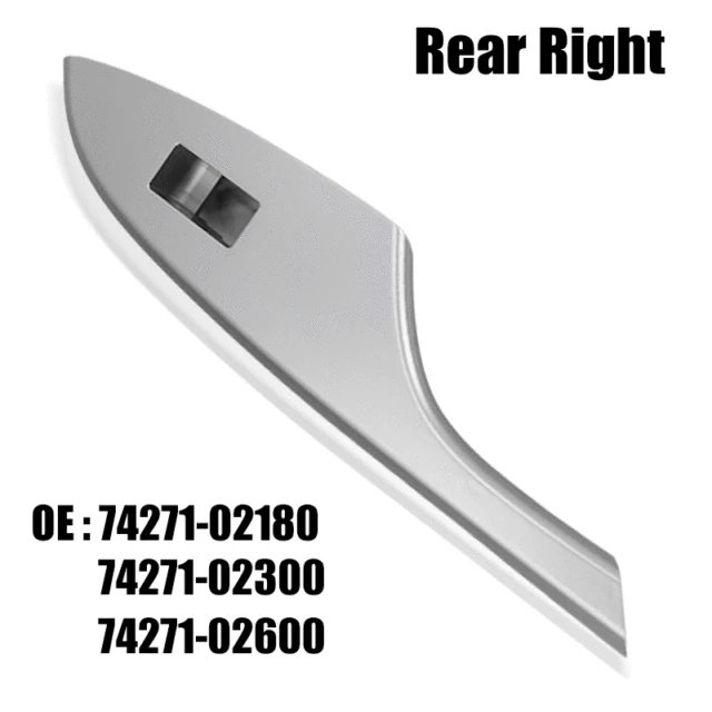 Car Door Window Glass Panel Armrest Lift Switch Button Cover Bezel Trim