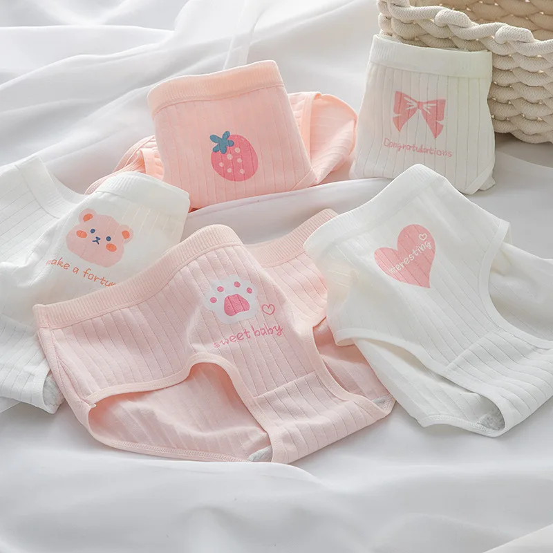 

5PCS / Костюмы Милые мультфильмы Кошачьи когти Хлопковые трусики Сексуальное нижнее белье Женские трусики Женские трусики Женские трусики Женские трусики Женские трусики