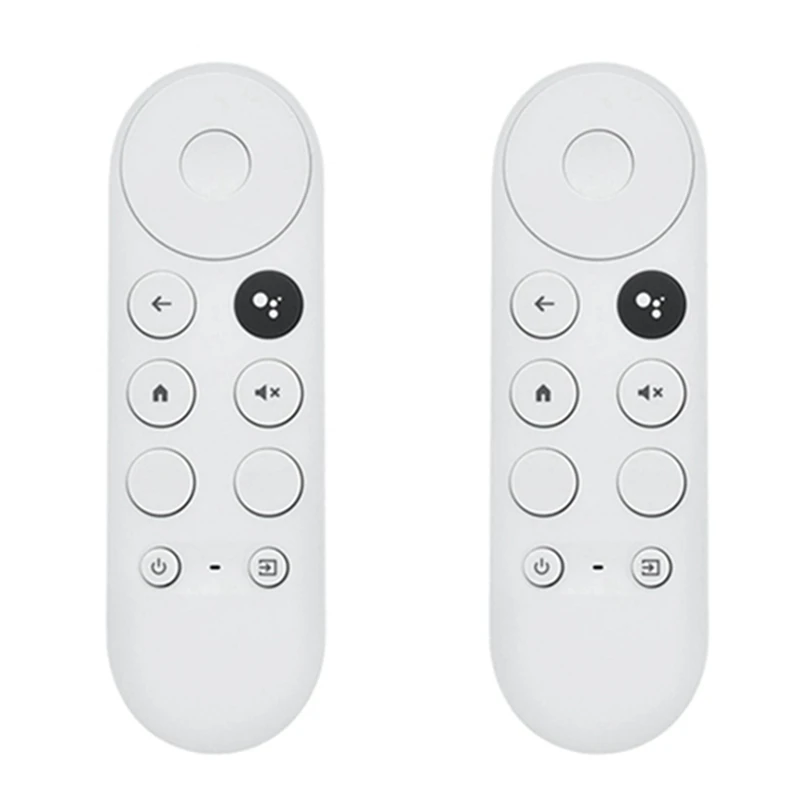 

2 PCS Bluetooth Voice Remote Control White Plastic For 2020 Google TV 4K Snow G9N9N Remote Control