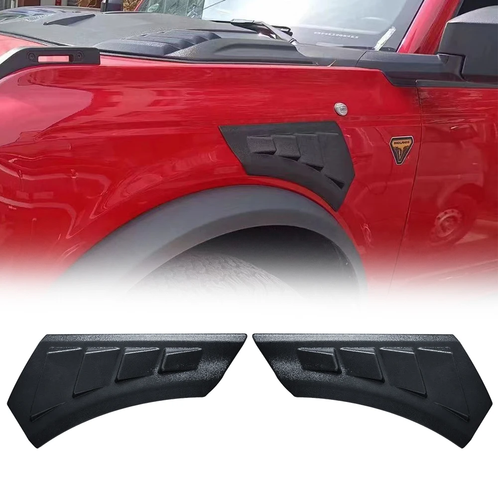 

Car Auto Parts Tuning Air Vent Side Vents Grill Left And Right ABS For Ford Bronco 2021 2022 Car Door Side Vent Mesh Grille