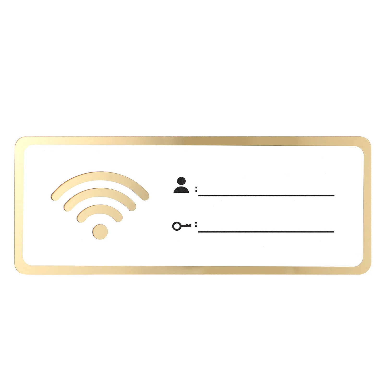 

Acrylic WiFi Sign Sticker for Public Places House Shops Handwriting Rewritable Account and Password Wifi Notice Board Signs