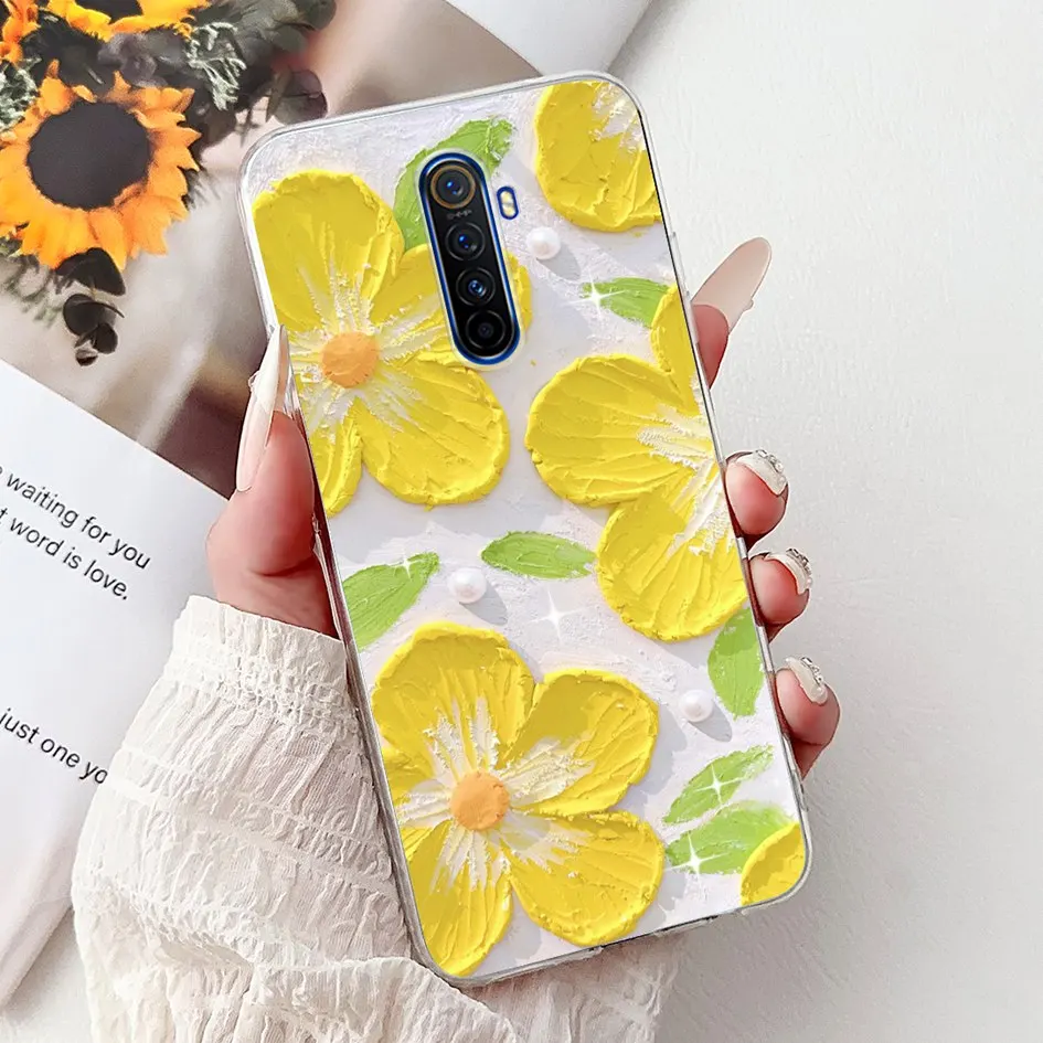 Fashion Flower Soft Silicone TPU Bumper Case - Enhanced Protection Cover