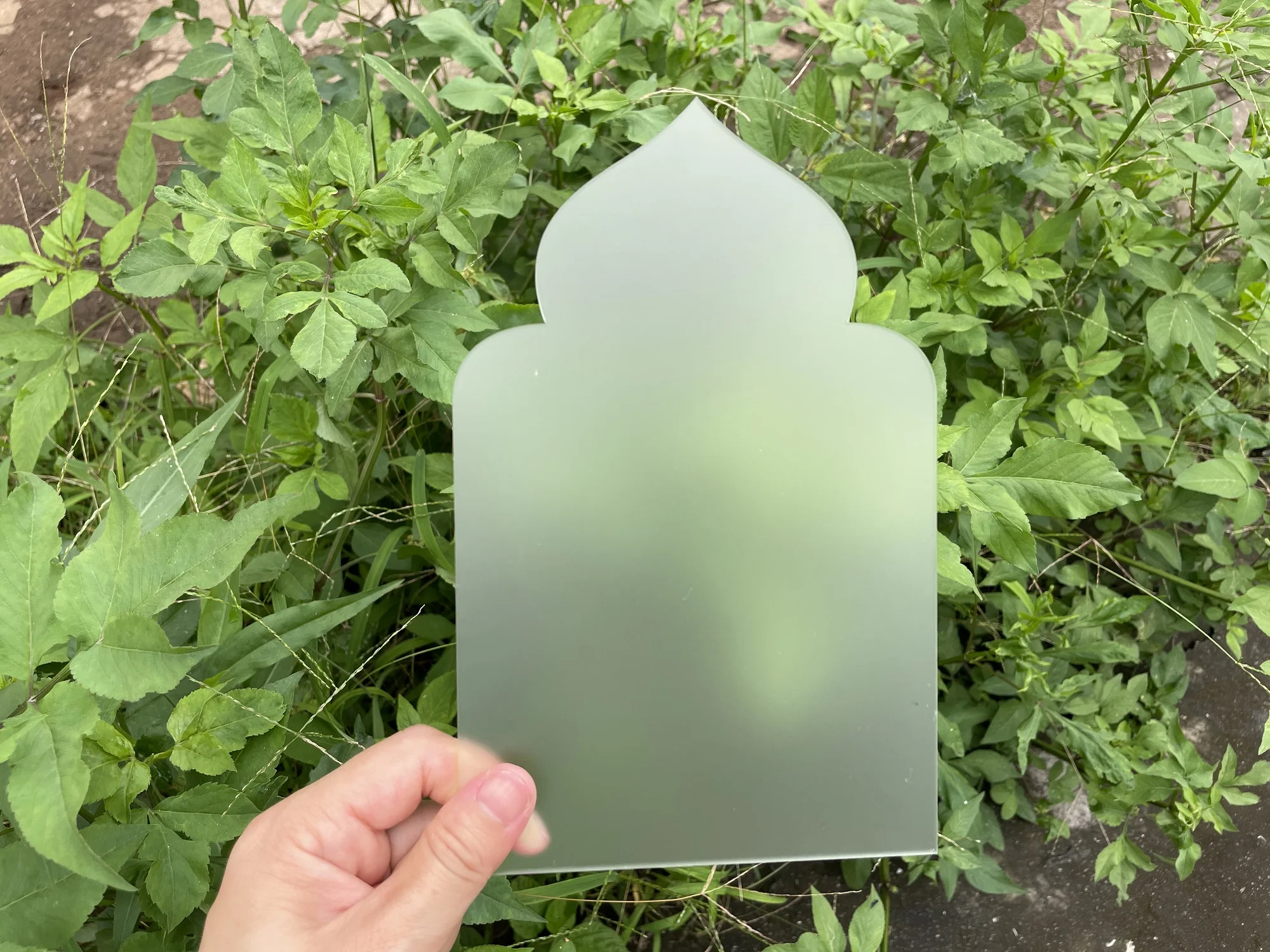 Matte Castle Shape Frosted Translucent Acrylic Sign DIY Muslim Eid Table Board Wedding Birthday Bridal Desk Shower Party place card holders acrylic sign holders