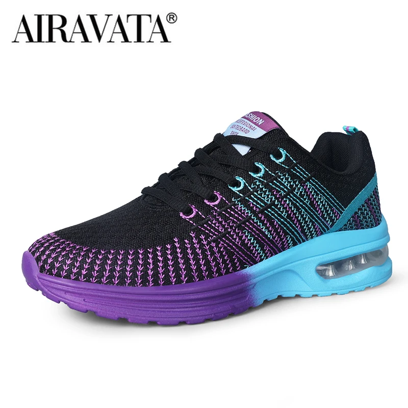 Women Sneakers Sports Tennis Shoes Cushion Running Shoes Lace Up Breathable Leisure Outdoor