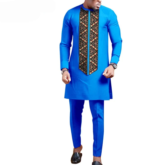 Chinedu Long Sleeve Dashiki Outfit - Image 3