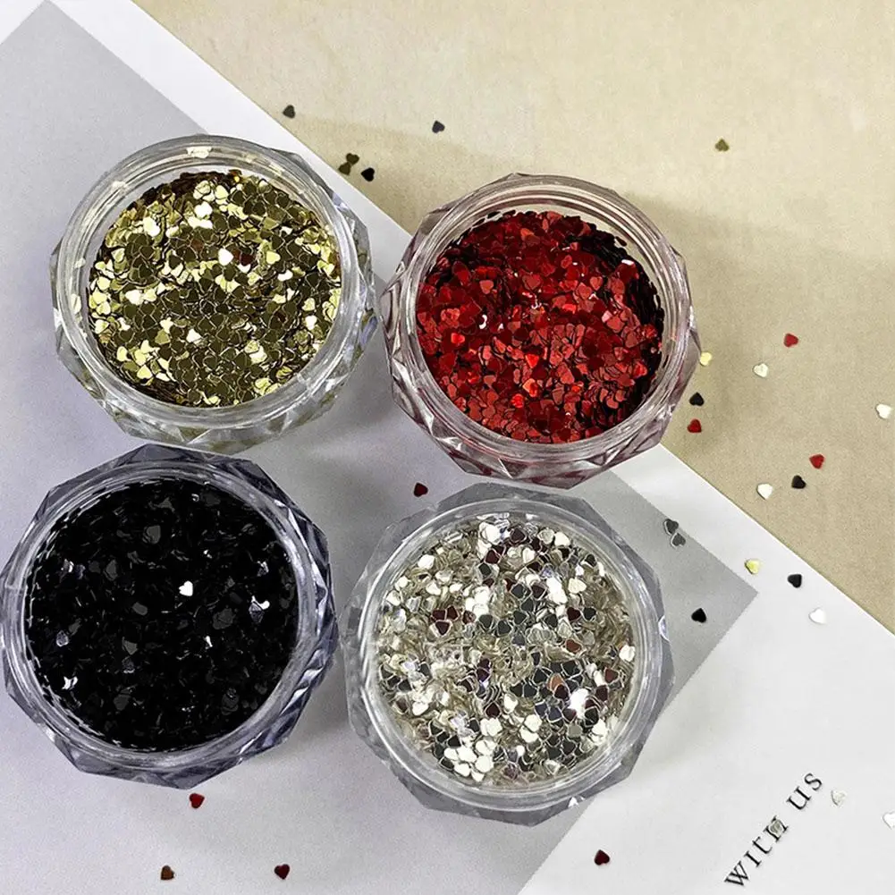 Mini Heart Sequins Glitter Exquisite Cute Nail Decoration Nail Salon Design Cute Accessories DIY Nail Art Design 5