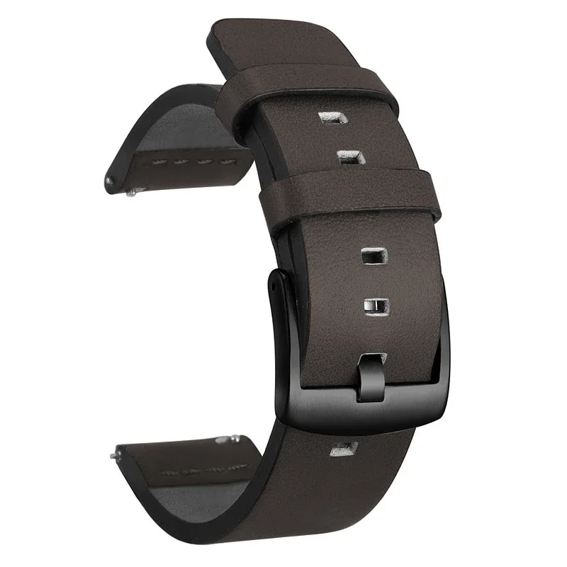 Quick Release Leather Watch Band - 20mm/22mm Strap