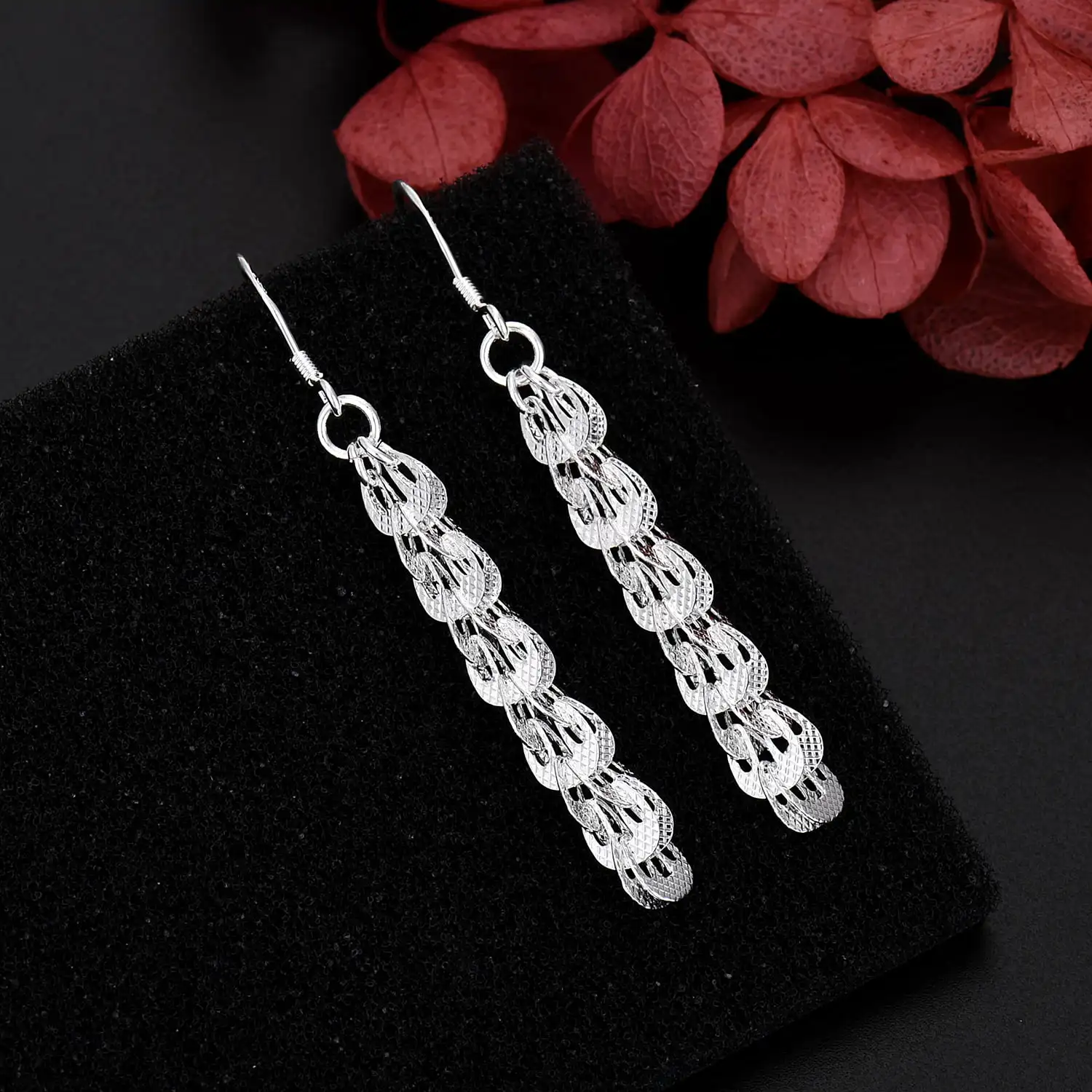 

Popular Brands y2k 925 Sterling Silver charms Earrings for Women fashion Party Wedding Street Versatile Jewelry Couple Gifts