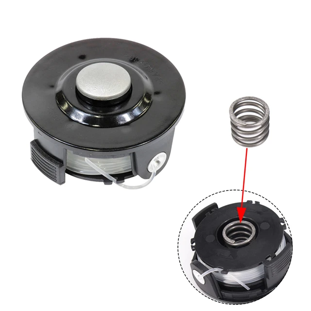 Trimmer Spool 3 Pack & Cap & Spring Replacement For Black Decker Cap Spring  For Cordless Grass Trimmer Blade Cutter Lawn Mower - Tool Parts - AliExpress