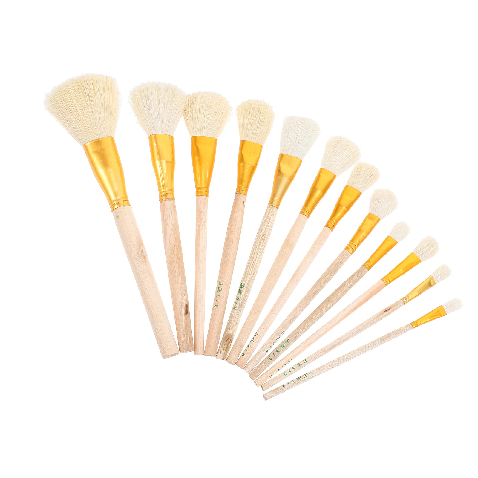 

12 Pcs Paint Brushes for Kids Fluoresent Marker Wool Water Chalk Bristle Gold Oil Painting Gilding Paintbrush Child