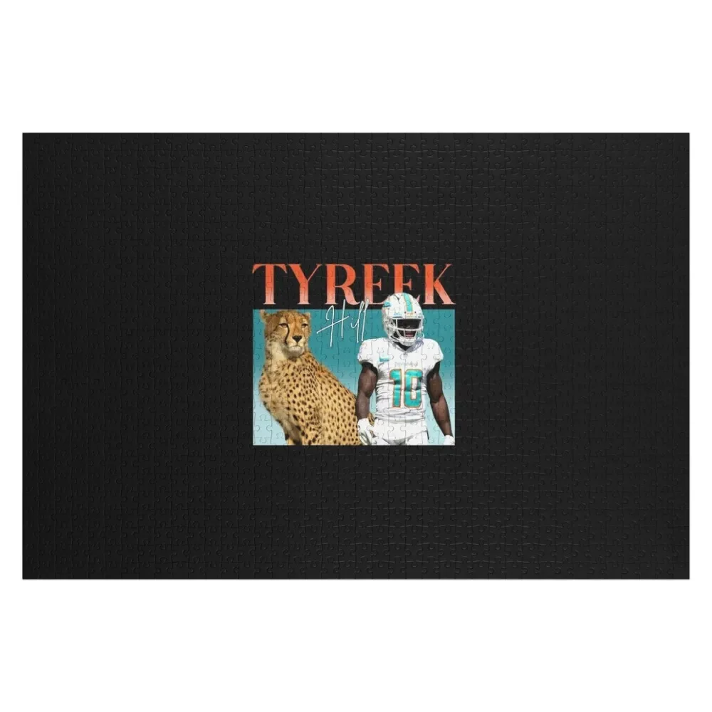 Tyreek Hill Leopard Jigsaw Puzzle Picture Customizeds For Kids Custom Wooden Name Wood Animals Puzzle