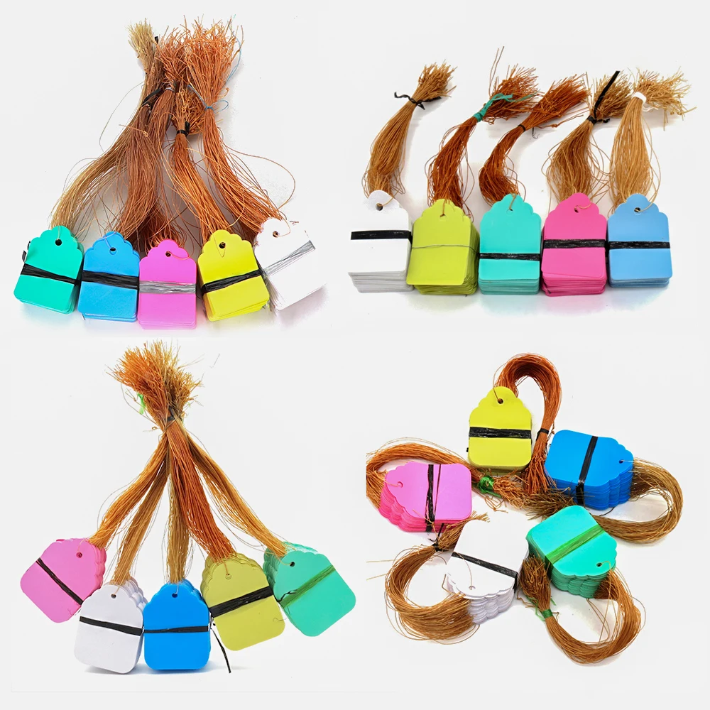 Garden Labels Flower Plant Labels Plant Markers Size S M L XL XXL Hanging Plant Tags with String Colorful Plastic PVC Garden Label Outdoor Indoor Marker Signs Reusable Writable