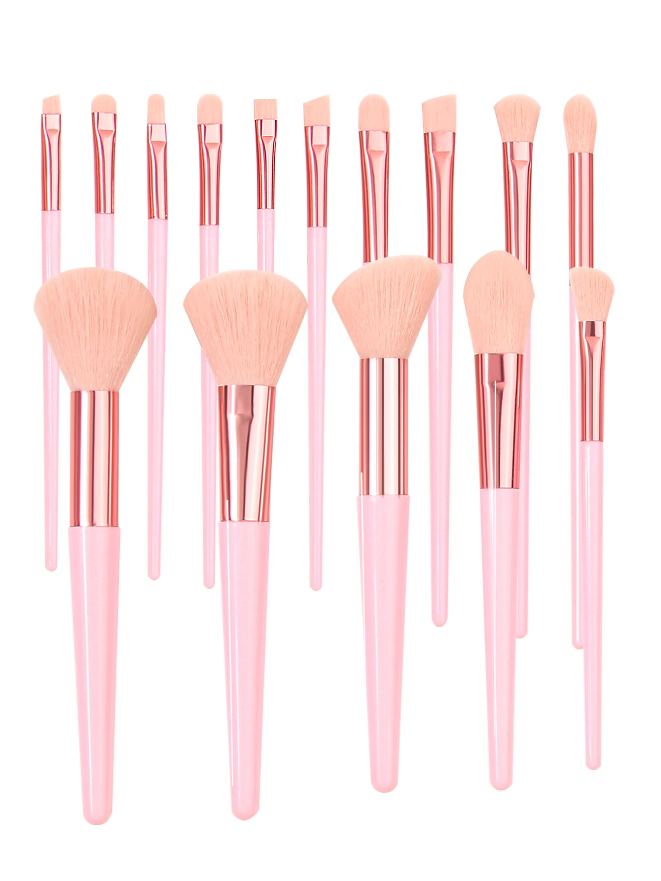 Description Picture 4 of item30Pcs Makeup Brushes Kit ,3 Fingertip Puff,3 Sponge Puff, 6 Sponge Egg,2 Eyebrow razorSuitable Makeup Bag for Beginners