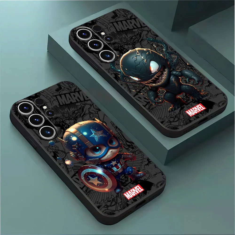 Custodia Morbida Nera Per Samsung Galaxy S21 5G S20 S21 Fe S24 Ultra S23 Ultra S22 Plus S21 Plus S24 Plus Custodie Deadpool Venom