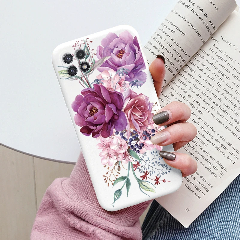 Charming Floral & Butterfly Soft TPU Phone Cover – Protective Bumper Case