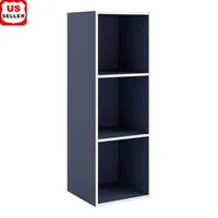 Stackable Cube Storage Shelves Wood Bookcase Modern Organization Solution Living Room Office Dorm Room Easy Assembly 1