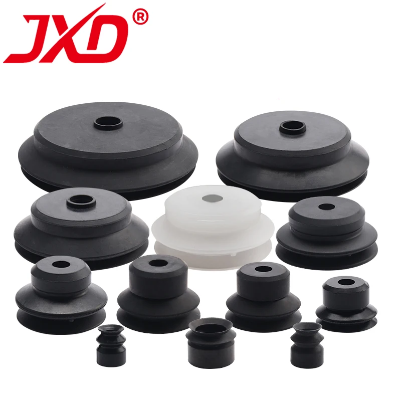 Silicone Vacuum Suction Cup JXD CONVUM PJG Series 4/6/8/10/15/25/30/35/40/50 MM Double Layer Round