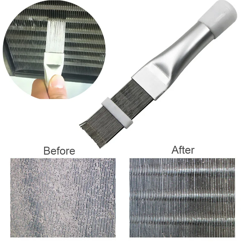 

Air Conditioner Condenser Fin Cleaning Brush Coil Condenser Brush AC Fin Comb Air Refrigerator Fin Brush Home Car Cleaning Tool